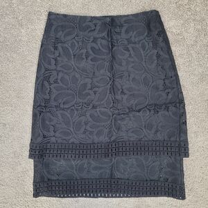 worthington tiered back lace pencil skirt